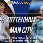 Prediksi Bola Tottenham Hotspur vs Manchester City 10 April 2019