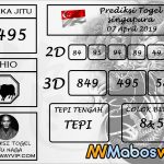 Prediksi Togel Singapura Hari ini 07 April 2019