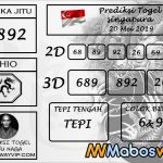 Prediksi Togel Singapura Hari ini 20 Mei 2019